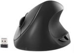 Lekvey Small Hand Ergonomic Mouse, Vertical Wireless Mouse - Rechargeable 2.4GHz Optical Vertical Mice : 3 Adjustable DPI 6 Buttons, for Laptop, PC, Computer, Desktop, Notebook etc, Gray Black - Image 2
