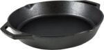 Lodge 10.25 Inch Pre-Seasoned Cast Iron Skillet - Dual Assist Handles - Use in the Oven, on the Stove, on the Grill, or Over a Campfire - Black - Image 2