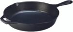Lodge 12 Inch Cast Iron Pre-Seasoned Skillet – Signature Teardrop Handle - Use in the Oven, on the Stove, on the Grill, or Over a Campfire - Black - Image 2