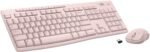 Logitech MK270 Wireless Keyboard and Mouse Combo for Windows, 2.4 GHz, 8 Multimedia Keys, PC, Laptop, Wireless Keyboard Compact Mouse Combo - Rose - Image 2