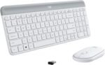 Logitech MK470 Slim Wireless Keyboard and Mouse Combo - Modern Compact Layout, Ultra Quiet, 2.4 GHz USB Receiver, Plug n' Play Connectivity, Compatible with Windows - Off White - Image 2