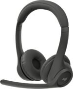 Logitech Zone 301 Wireless Bluetooth Headset with Noise-Canceling Microphone, Compatible with Windows, Mac, Chrome, Linux, iOS, iPadOS, Android – Graphite - Image 2