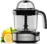 Luukmonde Electric Citrus Juicer 1.2L Large Volume, Orange Juicer with Powerful Motor and LED Working Lamp, Electric Lemon Squeezer for Orange Lemon Lime Grapefruit, Black - Image 2