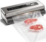 Mesliese Vacuum Sealer Machine Powerful 90Kpa Precision 6-in-1 Compact Food Preservation System with Cutter, 2 Bag Rolls & 5 Pre-cut Bags, Widened 12mm Sealing Strip, Dry&Moist Modes (Silver) - Image 2