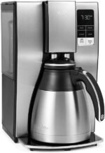 Mr. Coffee 10-Cup Programmable Coffee Maker, Insulated Thermal Carafe, Brew Strength Selection, Brew Now or Later, Stainless Steel - Image 2
