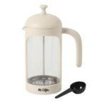 Mr. Coffee Retro Brew French Press Coffee Maker, 31-Ounce Glass Carafe with High Heat Resistant Durable Borasilicate Glass & Cream Frame and Plunger, Includes Coffee Scoop - Image 2
