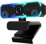 NBPOWER 1080P 60FPS Streaming Camera Webcam with Microphone and Fill RGB Light,Autofocus,Work with Laptop/Desktop Computer/Winsdows/Mac OS/PC Computer for Camera - Image 2