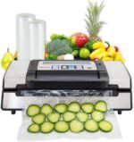 Nesco Deluxe Food VS-12 Vacuum Sealer, 130 Watts, Kit Bags & Viewing Lid, Compact, Silver - Image 2
