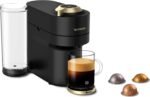 Nespresso Festive Vertuo Pop+ Coffee and Espresso Maker by Breville, Matte Black Gold, 37.2 Fl Oz capacity - Image 2