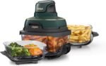Ninja Crispi 5-in-1 Glass Air Fryer | 450°F, Nontoxic, 4QT & 6-Cup Containers & Lids | Microwave, Freezer, Dishwasher Safe | Max Crisp, Air Fry, Bake, Recrisp, Keep Warm | Brit. Racing Green, FN103BF - Image 2