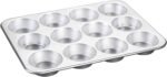 Nordic Ware Natural Aluminum Commercial Muffin Pan, 12 Cup - Image 2