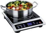 OSTBA 1800W Commercial Induction Cooktop, 10" Heating Coil Countertop Induction Burner, 10 Power Levels & 120–460°F Temperature Control, 12H Timer, Keep Warm, ETL Certified - Image 2