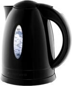 OVENTE Electric Kettle, 1.7L Fast Boiling Water Heater for Coffee or Tea, BPA Free with Water Level Gauge, Auto Shut-Off, Boil-Dry Protection, Indicator Light and Removable Filter, Black KP72B - Image 2