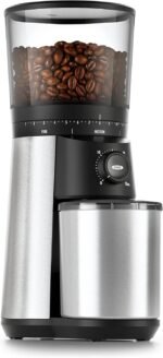 OXO Brew Conical Burr Coffee Grinder - Silver, Stainless Steel Burrs, One-Touch Automatic Smart Grind - Image 2