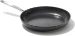 OXO Enhanced 10" Frying Pan Skillet, PFAS-Free Ceramic Nonstick, Durable Hard Anodized Cookware, Scratch Resistant, Stainless Steel Handle, Good Grips, Dishwasher Safe, Oven safe, Black - Image 2