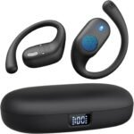 Open Ear Headphones, Bluetooth Headphones 5.3 Sports with Smart Digital Display, 36H Playtime, IP54 Waterproof, Wireless Earbuds Lightweight Design Fit Cycling, Running, Workout (Black) - Image 2