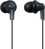 Panasonic ErgoFit Wired Earbuds, 3.5mm Jack Wired Headphones with Dynamic Crystal-Clear Sound and Ultra Soft Ergonomic Custom-Fit Earpieces (S/M/L), for Phones and Laptops, RP-HJE120-K (Black) - Image 2