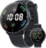 Parsonver Smart Watch for Swimming, 5ATM Waterproof Watch for Pool & Open Water, AI Swim Analysis, Built-in GPS & Compass, AMOLED Fitness Trackers 100+ Sports Modes, Heart Rate & Sleep Monitor, Black - Image 2