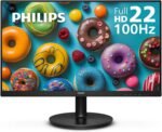 Philips 221V8LB 22 inch Class Thin Full HD (1920 x 1080) Monitor, 100Hz Refresh Rate, VESA, HDMI x1, VGA x1, LowBlue Mode, Adaptive Sync, 4 Year Advance Replacement Warranty - Image 2