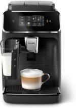 Philips 2300 Series Fully Automatic Espresso Machine with LatteGo milk system and integrated grinder, 4 Coffee Pre-Sets & Hot Water, 40% Quieter SilentBrew, 15-Bar Pressure, Matte Black (EP2330/10) - Image 2