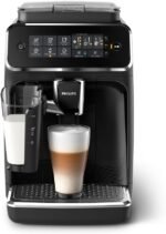 Philips 3200 Series Fully Automatic Espresso Machine, LatteGo Milk Frother, 5 Coffee Varieties, Intuitive Touch Display, 100% Ceramic Grinder, AquaClean Filter, My Coffee Choice, Black (EP3241/54) - Image 2