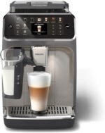 Philips 5500 Series Fully Automatic Espresso Machine, LatteGo Milk System, Integrated Grinder, 20 Hot & Iced Coffee Pre-Sets, Quick Start, SilentBrew, 15-Bar Pressure, Black Chrome (EP5544/94) - Image 2