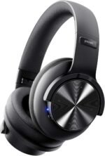 Picun B8 Bluetooth Headphones, 120H Playtime Headphone Wireless Bluetooth with 3 EQ Modes, Low Latency, Hands-Free Calls, Over Ear Headphones for Travel Home Office Cellphone PC Black - Image 2