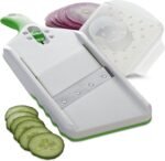 PrepSolutions Adjust-A-Slice Mandoline Slicer, Green – Adjustable Thickness, Perfect for Vegetables, Fruits, and More - Image 2