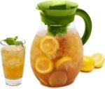 Primula The Big Iced Tea Maker and Infuser, Plastic Beverage Pitcher with Leak Proof, Airtight Lid, Fine Mesh Reusable Filter, Made without BPA, Dishwasher Safe, Green - Image 2