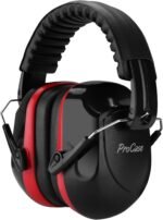 ProCase Noise Reduction Ear Muffs, Sound Proof Ear Protection, NRR 28dB Noise Cancelling Headphones for Adults Kids Autism, Hearing Protection for Shooting Gun Range Mowing -Red - Image 2