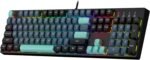 Redragon K582 SE Wired RGB Gaming Keyboard, 104 Keys Mechanical Keyboard w/Mixed Color Round PBT Keycaps, Dynamic 16.8M RGB Backlit & Linear Red Switch, Redefine Software Supported - Image 2