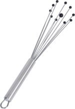 Restaurantware 10.5 in Stainless Steel Ball Whisk with Silicone Tips - 24 Pack - German Standard Sauce & Gravy Whisk, Non-Scratch, Dishwasher Safe - Non-Stick Silicone Ball Whisk for Baking - Image 2