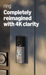 Ring Wired Doorbell Pro (newest model), Home or business security, Retinal 4K with wide-angle video, 10x Enhanced Zoom, and Low-Light Sight, Deep Silver - Image 2