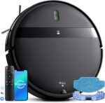 Robot Vacuum and Mop Combo, 2600mAh Long Battery Life,Auto Recharge,2300Pa Strong Suction, Anti-Tangle, Low Noise Operation, Ideal for Pet Hair, Floors, Carpets, and Hair Cleaning - Image 2