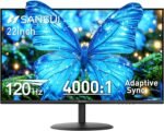 SANSUI 22 Inch 120Hz Monitor, FHD Computer Monitor 4000:1 Contrast Ratio with Adaptive Sync, HDR 100% sRGB, HDMI x 2, VESA Mount, Eye Care for Home/Office (ES-22X3AH, One HDMI Cable Included). - Image 2