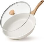 SENSARTE Nonstick Ceramic Frying Pan with Lid 8/9.5/10/11/12.5 Inch Omelet Pan Skillet, Free of Intentionally Added PFAS/PTFE Non-toxic Chef's Pan Induction Compatible Pan, Heat Resistant Handle - Image 2