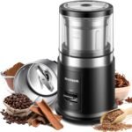SHARDOR One Touch Coffee Grinder Electric, Spice, Herb, For Coffee Bean Spices and Seeds with 1 Removable Stainless Steel Bowl, Dry Grinder, Black - Image 2
