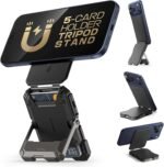 SUPCASE for MagSafe Wallet with Stand, Magnetic Wallet for Men, [Hold 5 Cards] [Adjustable Stand] [RFID Blocking] Phone Credit Card Holder Tripod for iPhone 17/16/15/14/13/12 Series, Black - Image 2