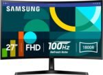 Samsung 27" Essential S3 (S36GD) Series FHD 1800R Curved Computer Monitor, 100Hz, Game Mode, Advanced Eye Comfort, HDMI and D-sub Ports, LS27D366GANXZA, 2024 - Image 2