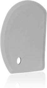Sapid Flexible Curved Edge Silicone Bowl Scraper(5.98"x4.3"), Food Grade Dough Scraper for Baking Sourdough Bread, Cake, Multipurpose Kitchen Dish Scrapers, Easy to Clean (1, Gray) - Image 2