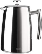 Secura French Press Coffee Maker, 50-Ounce, 304 Stainless Steel Insulated Coffee Press with Extra Screen - Image 2