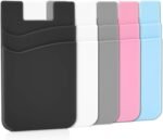 Senose Phone Wallet, Card Holder for Back of Phone Stick on Cellphone Cases Great Storage Compatible for iPhone/Android/Samsung Galaxy Pack of 5 - Image 2