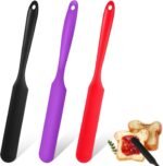 Silicone Jar Spatula, 3Pcs Spatulas Kitchen Set, Heat Resistant Jam Spreader for Baking Mixing Cake Cream Butter Scraper - Image 2