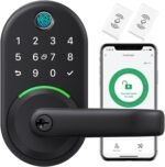 Smart Door Handle Lock with Keypad: Yamiry Fingerprint Smart Knob - Keyless Entry Digital Lock for Front Door - Deadbolt with APP - Generate Passcode Remotely - DIY Installation - Image 2