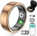 Smart Ring for Women Men,Fitness Tracker Ring with Heart Rate, Sleep Monitoring, Blood Oxygen, Step Counting for iOS and Android, No Subscription Fee, Waterproof, Valentines Day Gifts(Rose Gold, 8) - Image 2