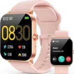 Smart Watch, Smartwatches for Men Women, 1.85" HD Fitness Tracker (Answer/Make Calls), 120+ Sport Modes, Heart Rate/Sleep Monitor, IP68 Waterproof Fitness Watch, Smartwatch for Android iOS (Pink) - Image 2