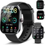 Smart Watch for Android iPhone, 1.91" Fitness Tracker with (Answer/Make Calls) IP 68 Waterproof Sport Digital Watches, Smartwatch Heart Rate Monitor Step Counter Sleep Tracker - Image 2
