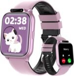 Smart Watch for Kids, 1.85" Fitness Tracker with Heart Rate, Sleep Monitor, IP68 Waterproof Smartwatches with Video Music, Pedometer, Game, NO APP/Phone, Gift for Boys Girls. (Classic, Pink) - Image 2