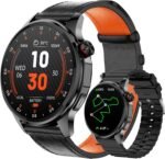 Smart Watch for Men Built-in GPS(Answer/Make Call/Text), 1.46" AI Smartwatch for Android Phones/iPhone, 100+ Sport Mode Fitness Tracker with Health/Sleep Monitor, Compass/Barometer/Altitude(2 Straps) - Image 2