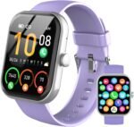 Smart Watch for Men Women, 1.96" HD Fitness Tracker Running Watch (Answer/Make Call), IP68 Waterproof,Pedometer, Sleep/Step/Activity/Heart Rate Monitor,110+ Sport Mode Smartwatch for iOS Phone,Purple - Image 2